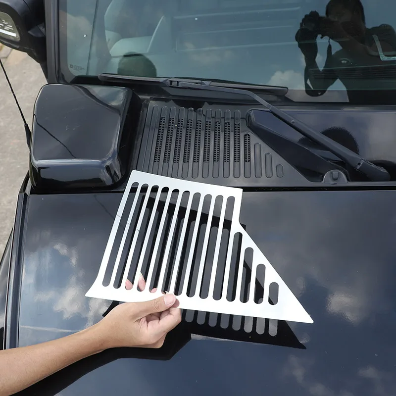 For Hummer H2 2003-2009 Car Styling Stainless Steel Silver Car Hood Engine Cover Trim Stickers Car Accessories