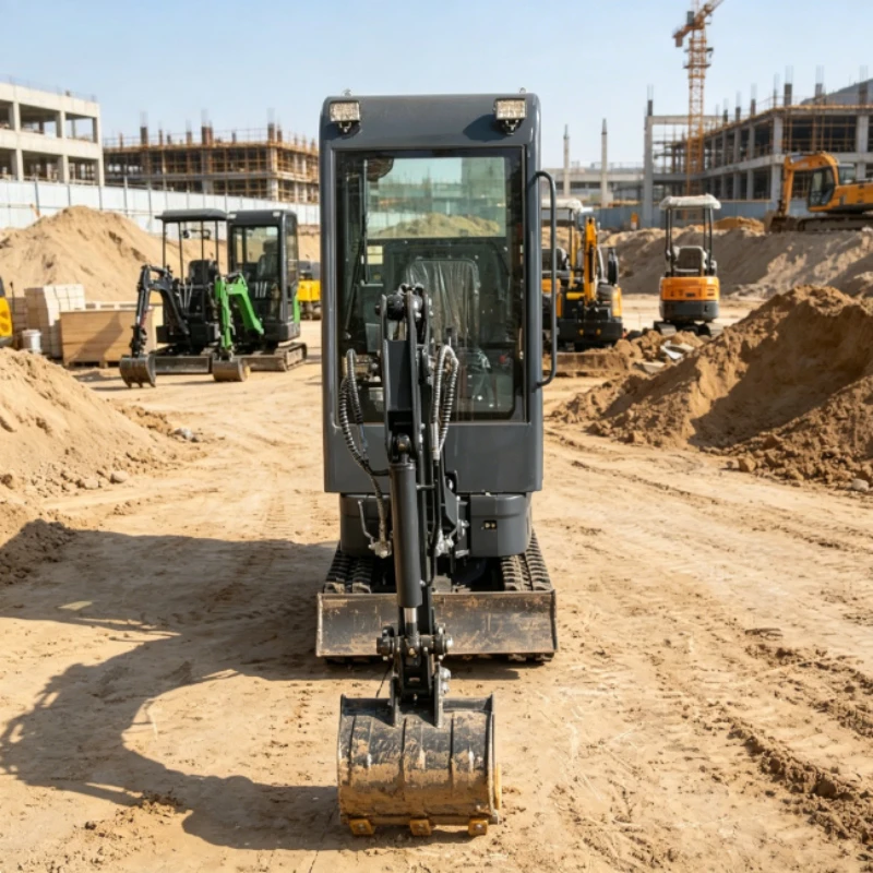 Portable 1.8 Ton Mini Excavator, Easy Transport Hydraulic Digger for Short-distance Farm and Site Jobs