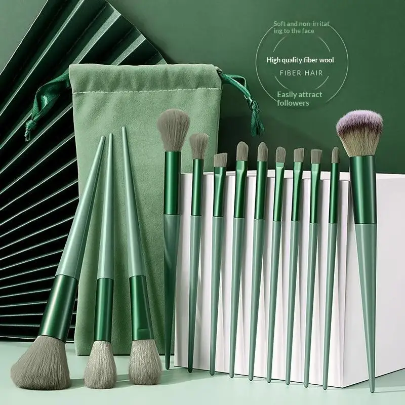 ♩ 13-teiliges professionelles Make-up-Pinsel-Set mit Zubehör für Mischhaut – mit weichen Pinseln, geeignet für Anfänger