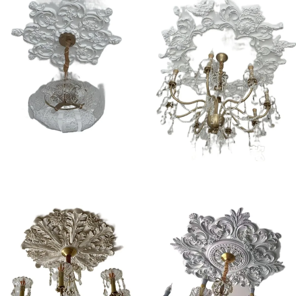

Gypsum line light panel PU parquet light panel creative ceiling non-gypsum combination decoration