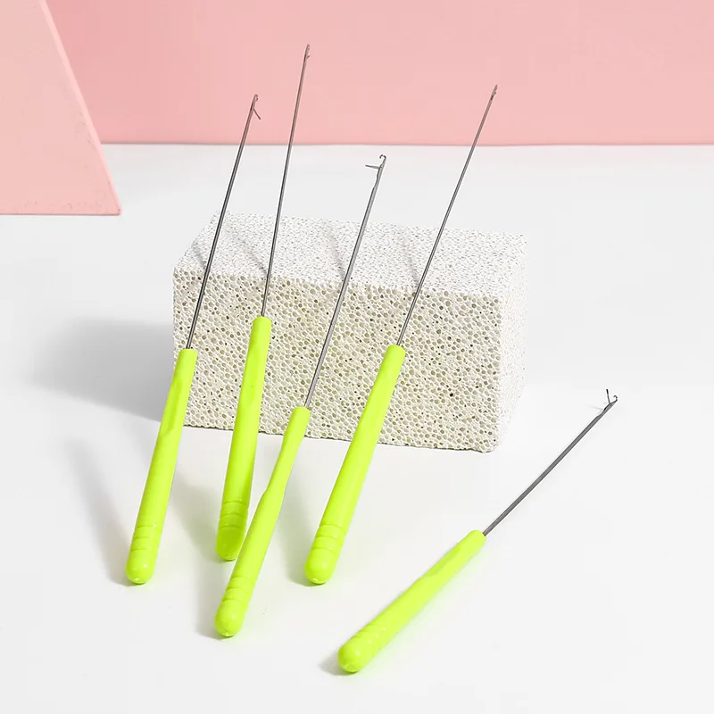 かぎ針編み針、舌付き編み物道具、セーター修理、ビーズアクセサリー、ヘアブレイド、ドレッドロックビーズ用縫い針