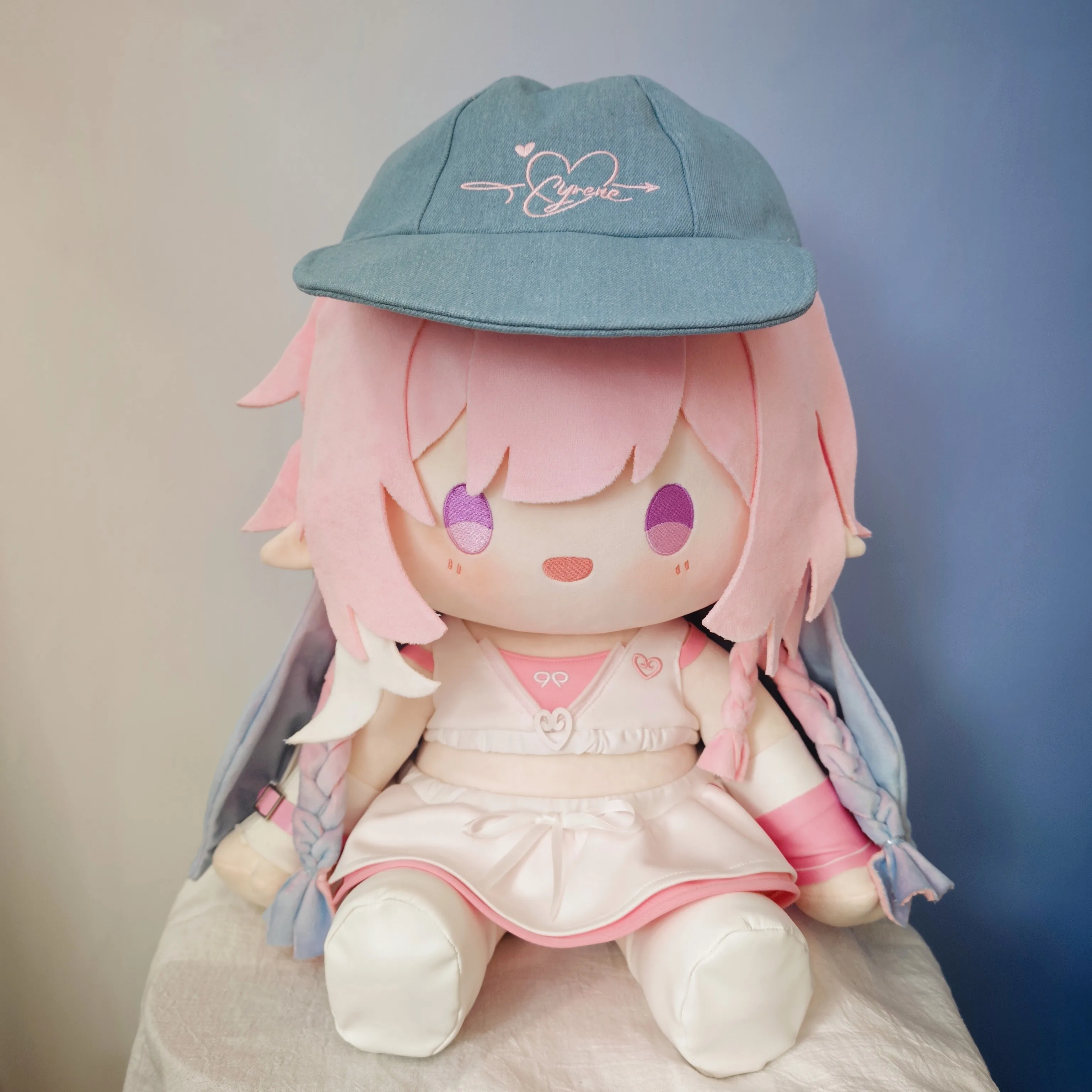 

Anime Girl Cyrene Honkai：Star Rail Kawaii Soft Sitting Posture Plush Doll Toys 40cm Dress Up Cotton Plushie Figures Pillow Gift