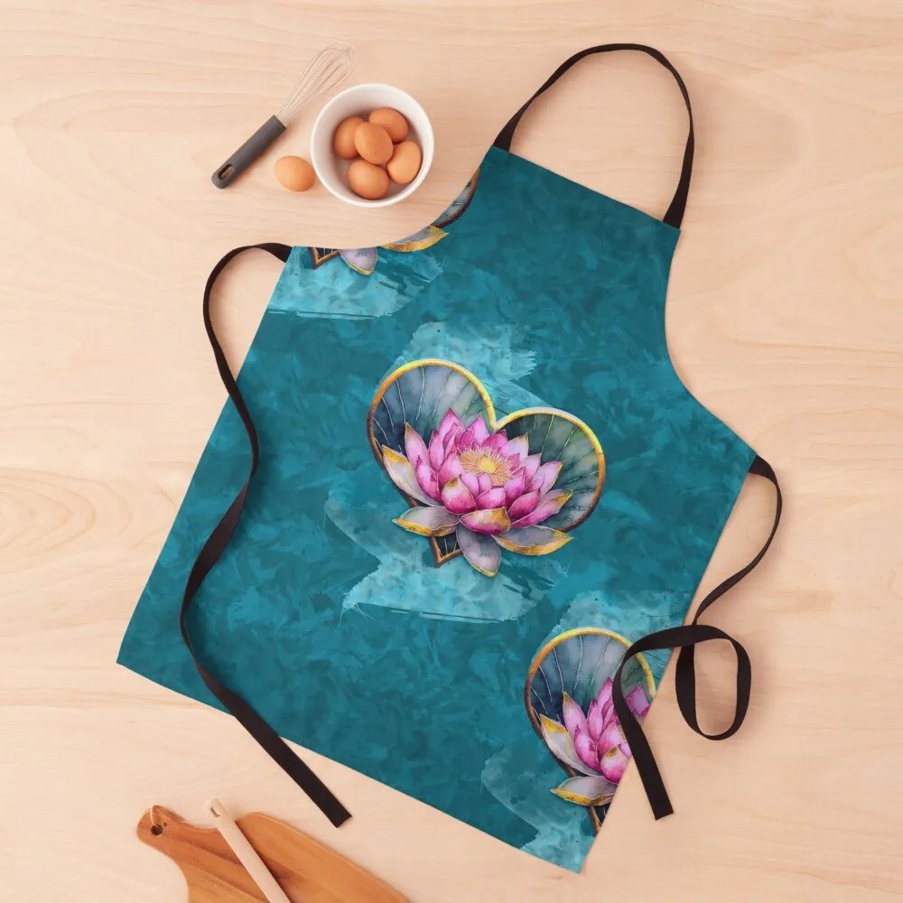 

Love on a Lily Pad Apron kitchen gadgets kitchen woman kitchen and home Apron