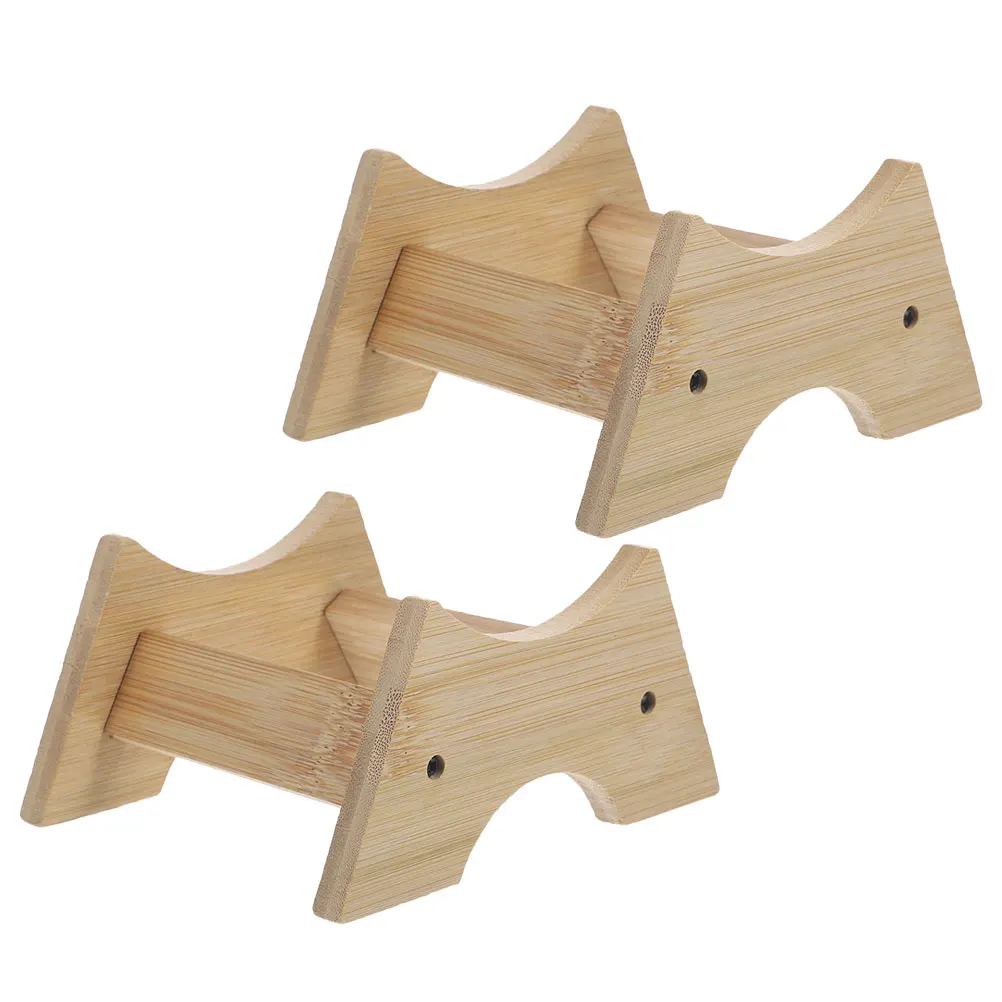 

2 Pcs Barrel Stand Base for Water Dispenser Bubble Light Brown Beverages Drinks