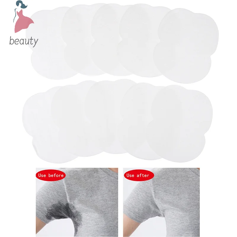 Almohadillas para el sudor para axila, pegatinas desechables, 10/20 piezas Protector absorbente