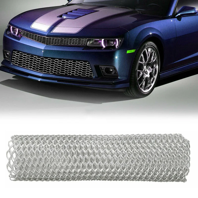 Aluminum Car Tuning Vehicle Body Grille Net Mesh Grill Section Universal Silver 40