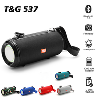 T&G TG537 Bluetooth Speaker Portable Wirelress Waterproof Soundbar Waterproof Outdoor Loudspeaker for Smart Phone PC