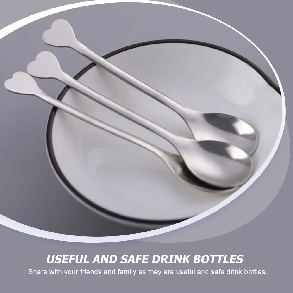 

24 Pcs Heart Shaped Spoon Coffee for Scoop Multi Purpose Metal Stirrer Stirring Spoons Accessories Toddler