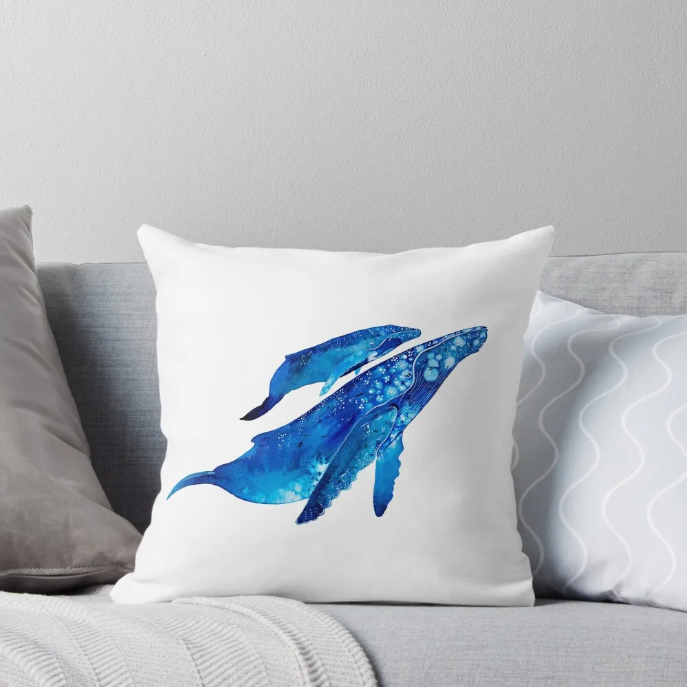 

Humpback Mother and Calf Throw Pillow Sofas Covers anime girl Sofa Cover