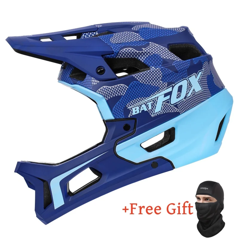 

BATFOX Full Face BMX Motorcycle Helmet Bicycle MTB Men's Racing Downhill MTB Motocross Helmet