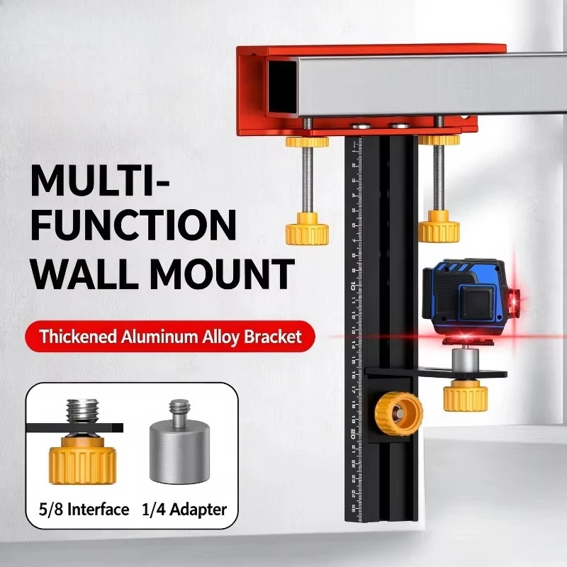 Multifunctional Wall Mount Bracket for Laser Level Strong Magnetic Adjustable Laser Level Hanging Holder Tool Support Stand