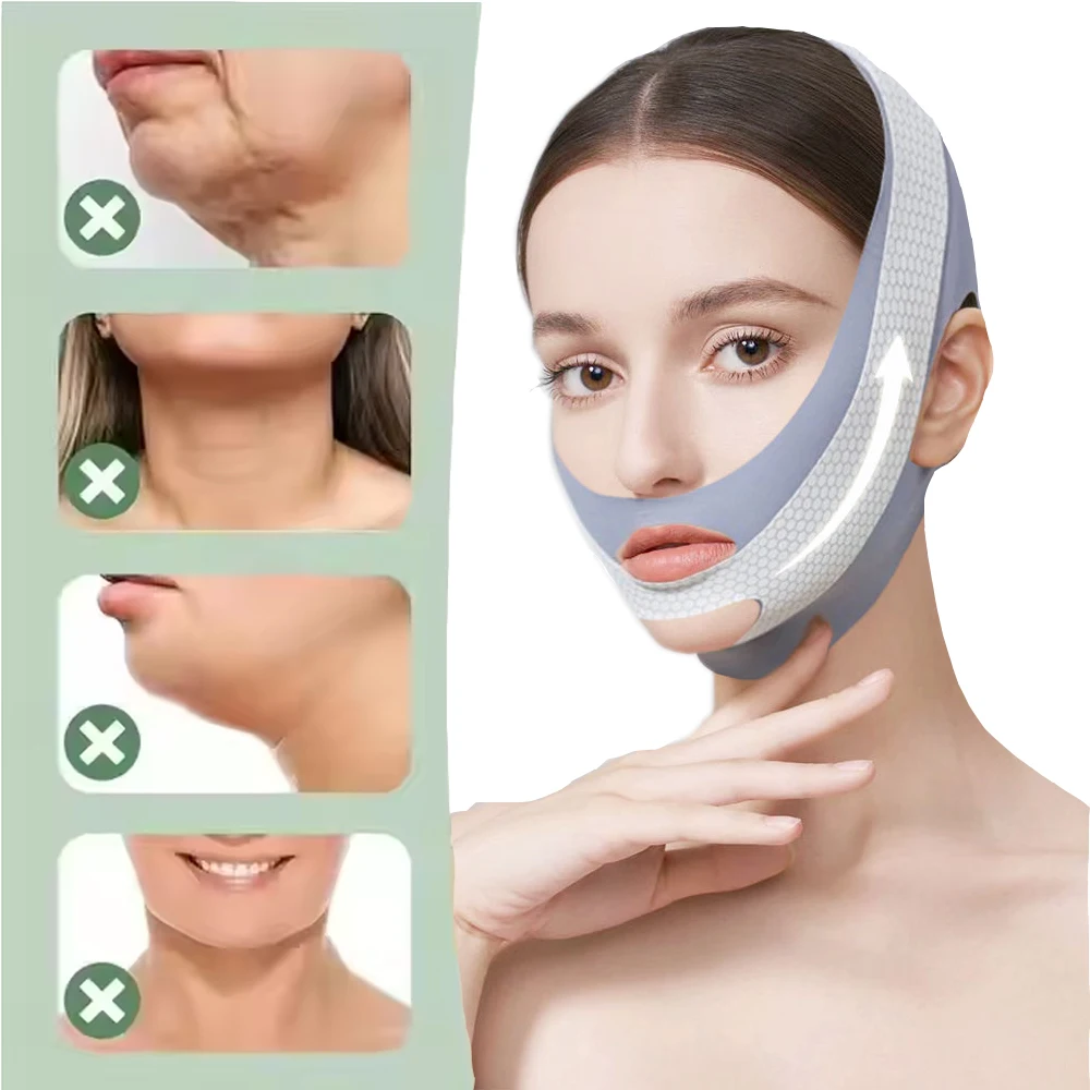 

Face Slimming Bandage V Line Face Shaper Double Chin Reducer Face Lifting Belt Anti Wrinkle Facial Massager Women Skin Care Tool