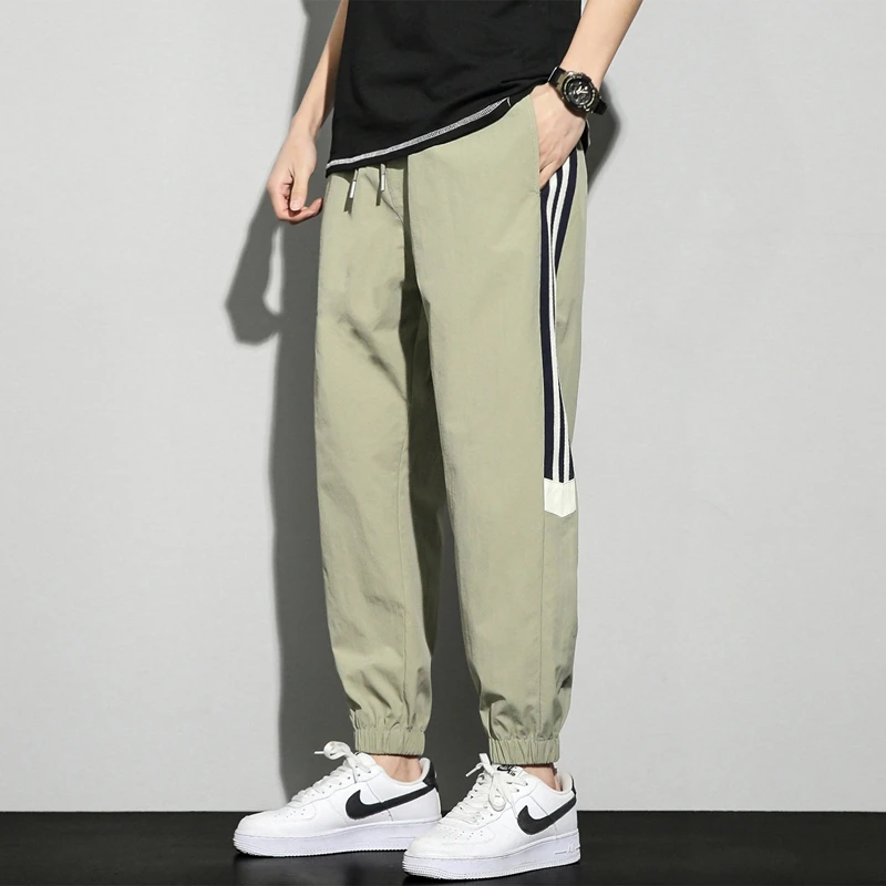 2024 New Youth Pants Men and Women's Spring and Autumn Korean-style Outdoor Leisure Jogging Sports Pants Men's 9-minute Pants