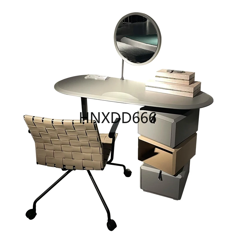 

Minimalist solid wood dresser small apartment makeup table