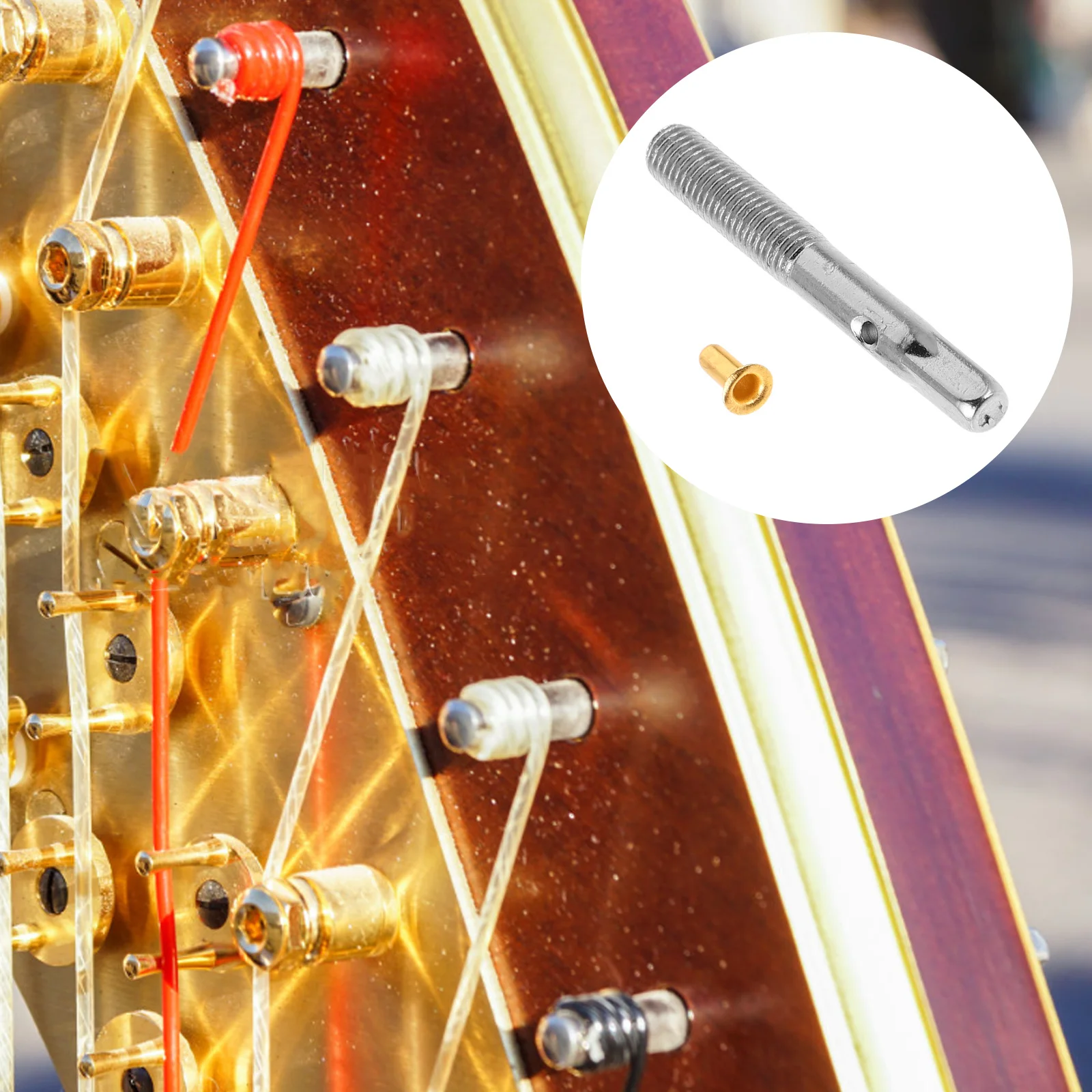 

1Set Metal Harp Tuning Pegs Professional Parts Fine Craftsmanship Precise Engineering Stable Tuning Musical Instruments