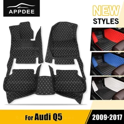 APPDEE Tappetini per auto per AUDI Q5 2009 2010 2011 2012 2013 2014 2015 2016 2017 Tappetini per auto personalizzati Copri tappeto per automobile