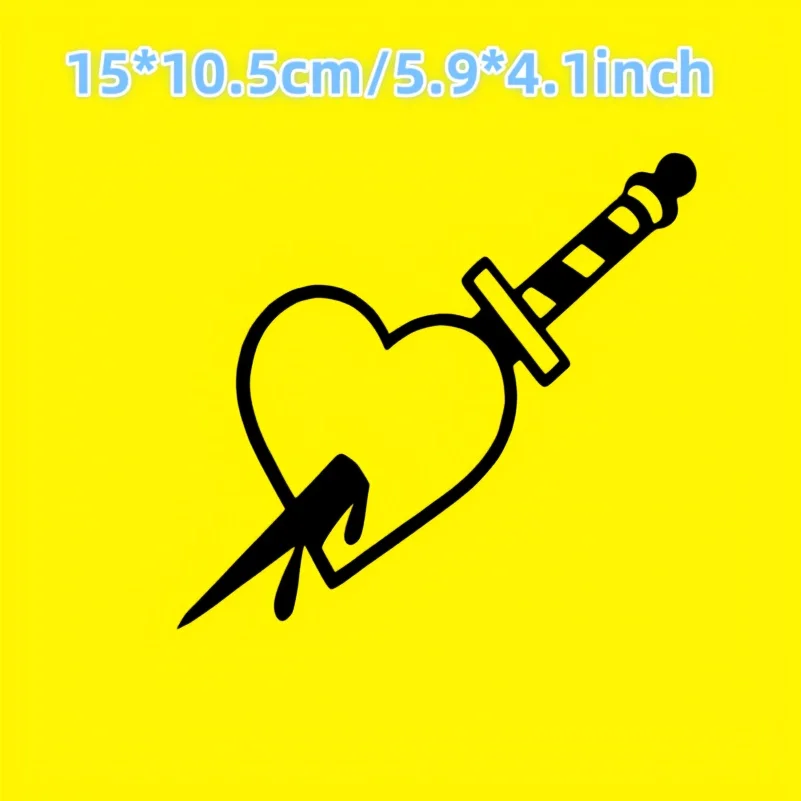 1pc 2D Flat Motorcycle Helmet Sticker Creative Emotional Design Waterproof PVC Decal for Car & Motorcycle Body Decor