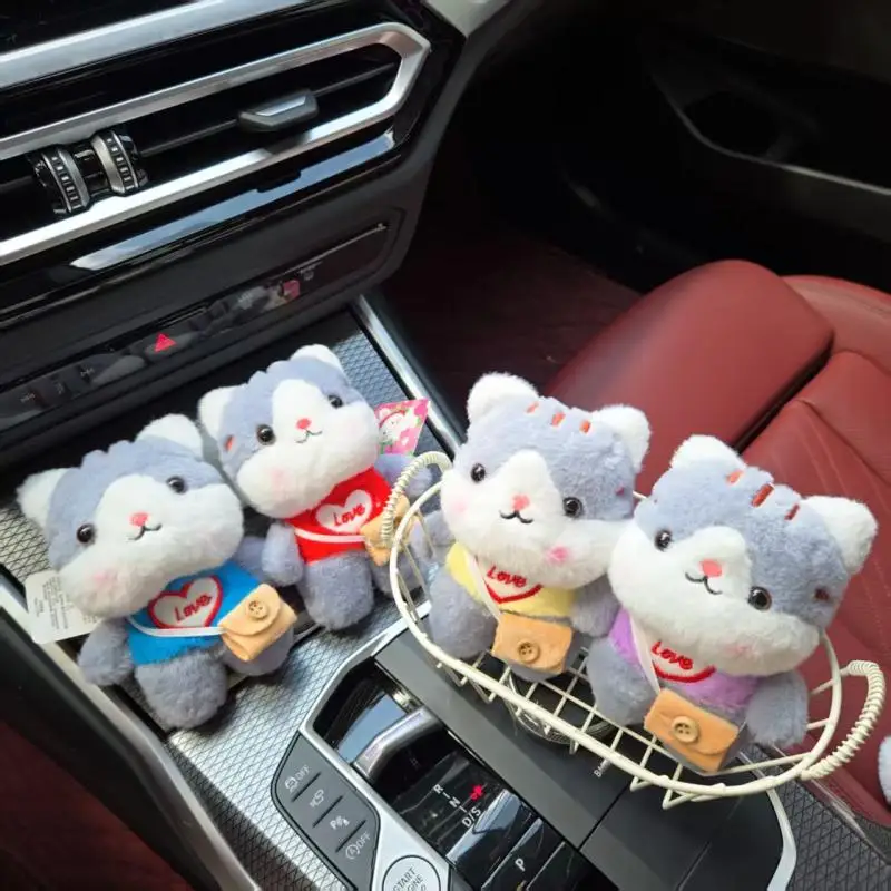 かわいい漫画の動物猫ぬいぐるみキーホルダーペンダントバックパックぶら下げ装飾ギフト