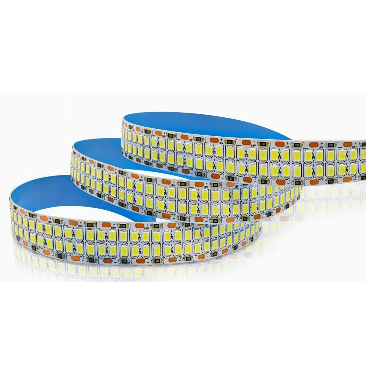Striscia LED SMD 2835 a doppia fila, autoadesiva, 480 LED, ad alta densità per pubblicità di scatole luminose e illuminazione a soffitto