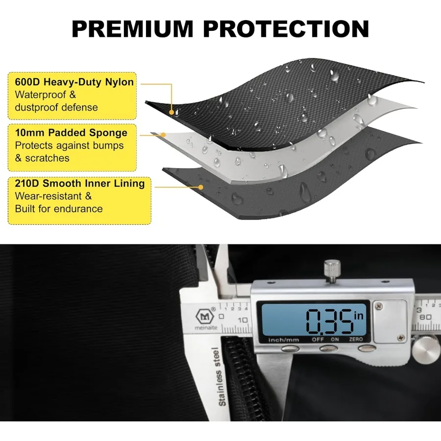 40 41 42 بوصة حقيبة الغيتار الصوتية أكسفورد النسيج مع 0.35 الحشو السميك مقاومة للماء حقيبة الحفلة 3 جيوب تخزين مقبض جانبي B