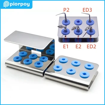 6 buracos dental ultra sônico scaler dicas titular suporte caixa de armazenamento desinfecção caber equipamentos odontológicos ems nsk satelec sirona dte