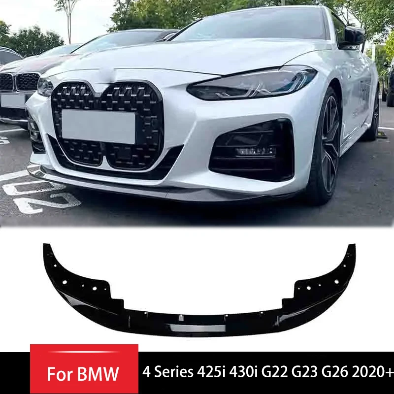 

Front Bumper Lip for BMW 4 Series 425i 430i G22 G23 G26 2020+Body Kit Under Spoiler Splitter Deflector Lips Cover Guard