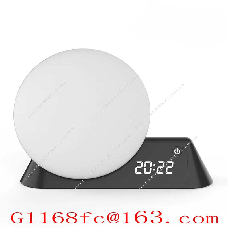 10-Color Vertical Wake-up Light Intelligent Control LED Colorful Atmosphere Light Bedside Light Children's Alarm Clock