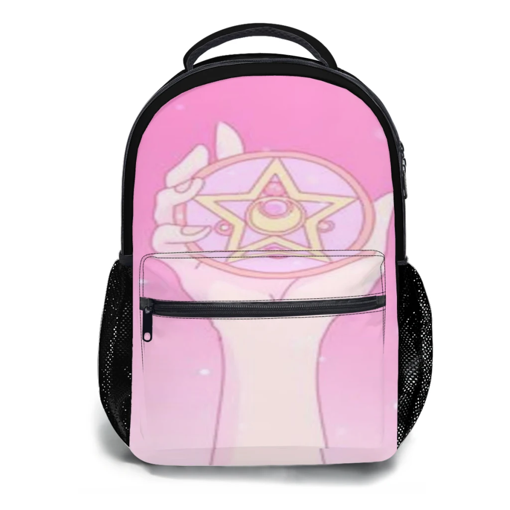 Sailor-moon-mochila impermeável para meninas, mochila de alta capacidade, nova moda, 17 polegadas 