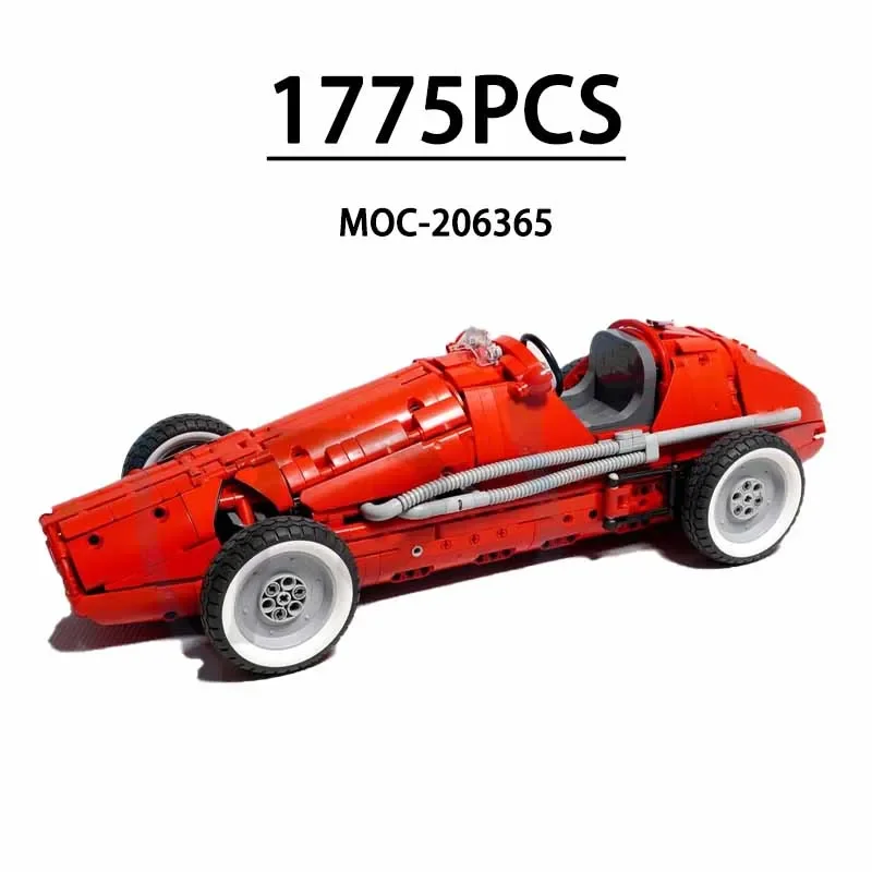 Blocos de construção F1 Racing 500 caminhão em escala 1:8 MOC- 206365   Montagem de blocos de construção 1775 presentes de Natal para crianças