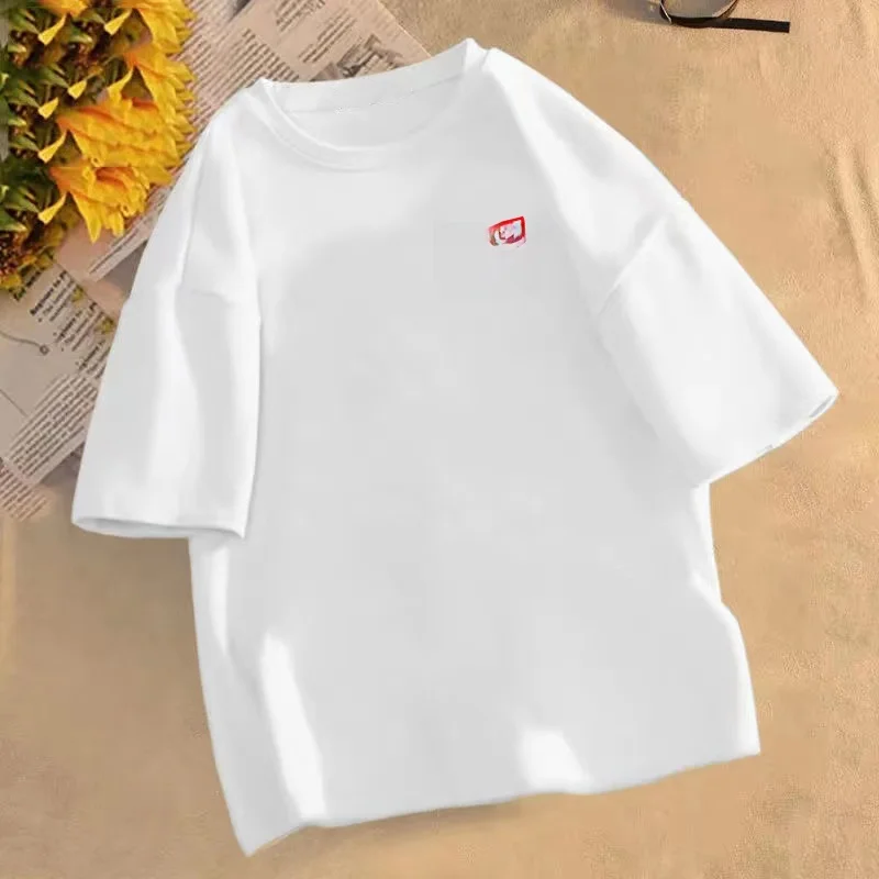Loose Women's T-shirt Half Sleeve Base Layer Shirt plus Size Fat MM White Spring Fashion Guangzhou Thirteenth Factory 2023