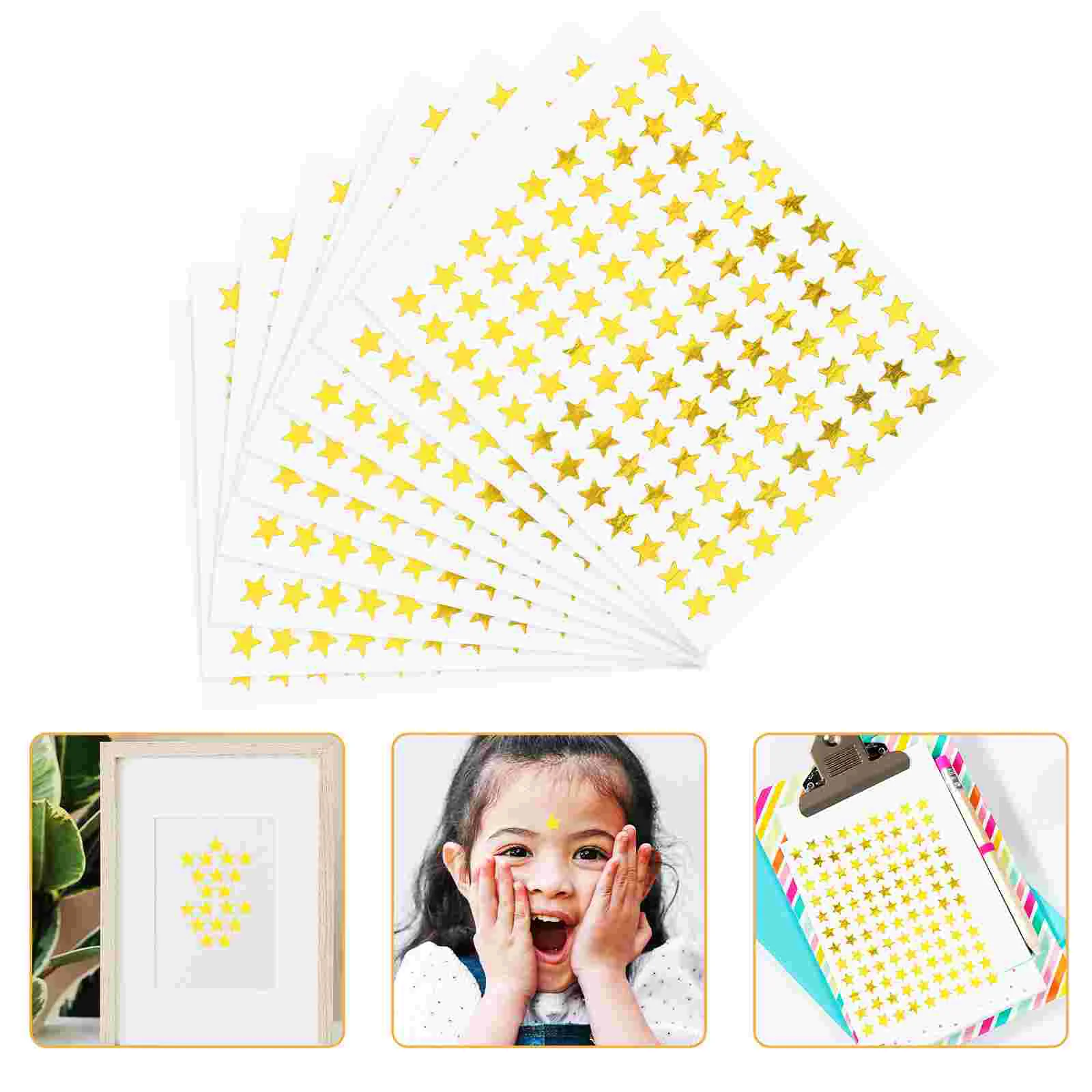 

100 Sheets Star Stickers Encouraging Pentagram Encourage Reward Prints Chart Shape Motivational for Adults