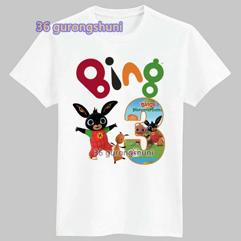 Cartoon t Shirt For Girls Tshirt children clothing bunny Girl t-shirts Kids Clothes Short Sleeve Boys Rabbits Graphic t Shirts