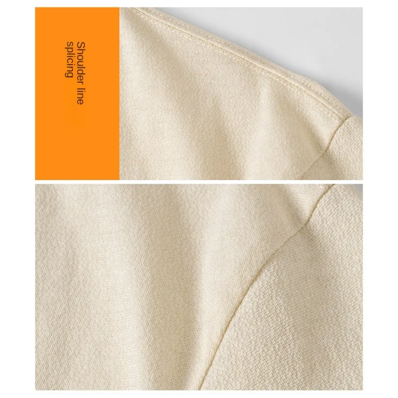 Mens Clothing Tshirt Summer New Henley Collar Linen Cotton Short Sleeve Solid Color Loose Casual Breathable Top