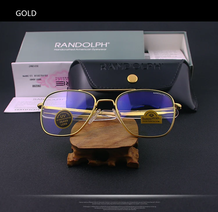 RE Sonnenbrille Mann Amerikanische Armee Militär Luftfahrt Pilot Sonnenbrille Gradienten Objektiv Frau Luxus Marke Vintage Titan Rahmen – Detail 17