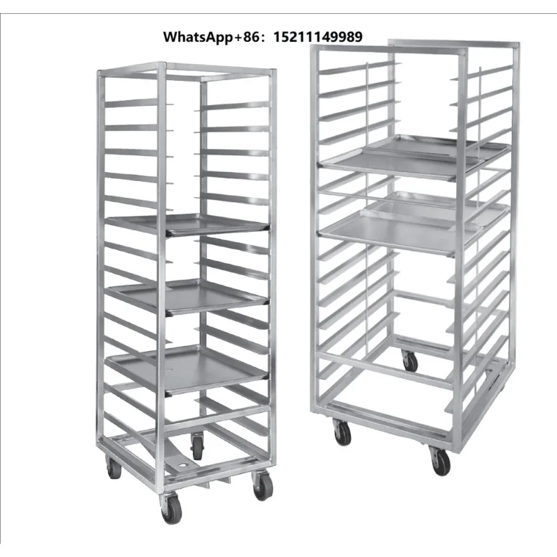 Corrosion Resistant Stainless Steel Multi-Tier Mobile Service Trolley