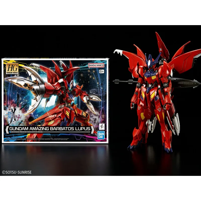

В наличии Bandai HG 1/144 Amazing Gundam Barbatos Lupus Build Metaverse Model Kit Игрушка Популярная аниме-фигурка Подарки Игрушки для детей