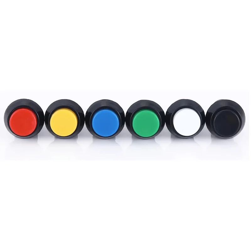 1PC PBS-11A PBS-11B 12mm self-locking Self-Recovery Plastic Push Button Switch momentary 3A 250V AC 2PIN 6Color