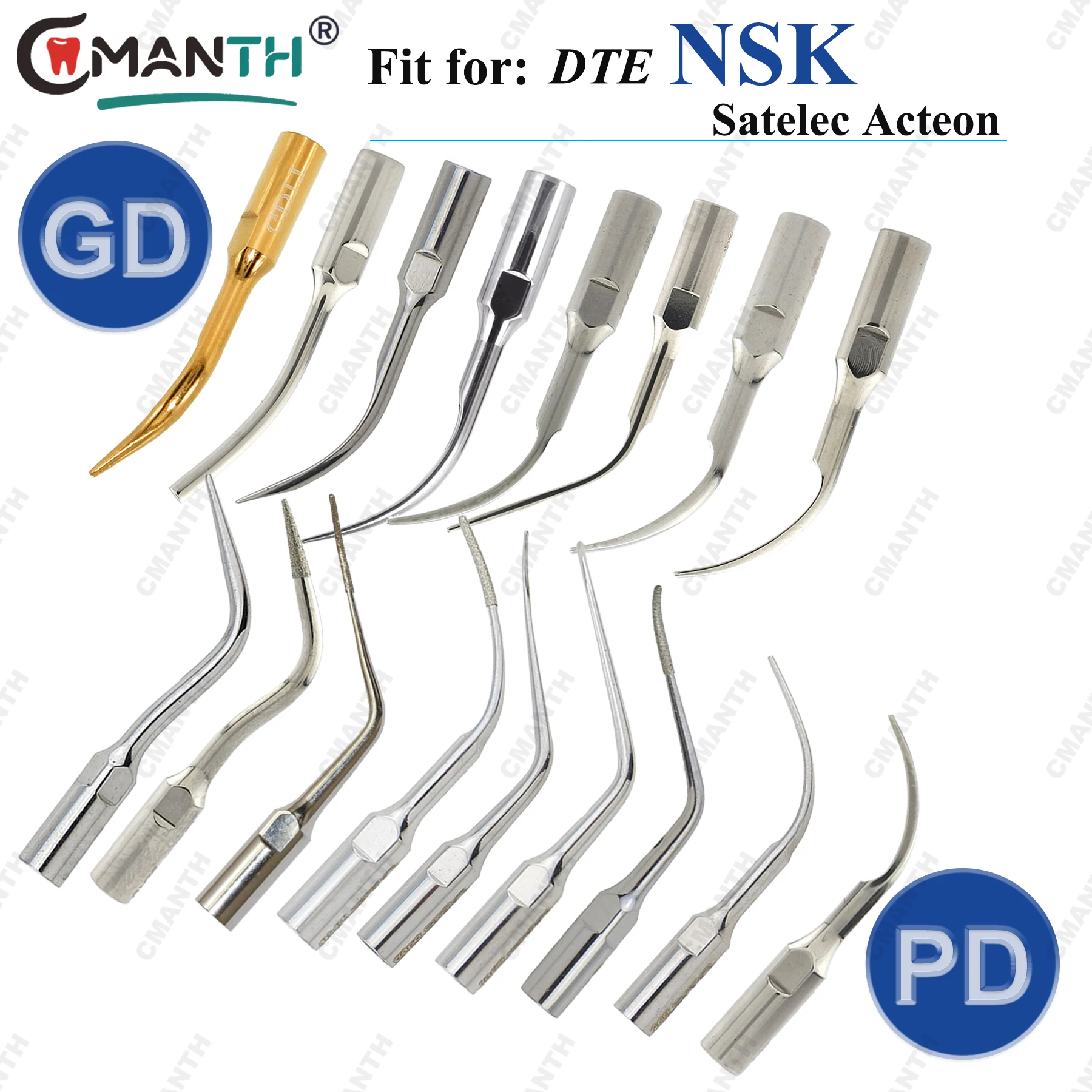 

Dental Ultrasonic Scaler Tips Perio Tip Scaling Tips Fit For DTE NSK SATELEC ACTEON Scaler Handpiece Dentistry Materials