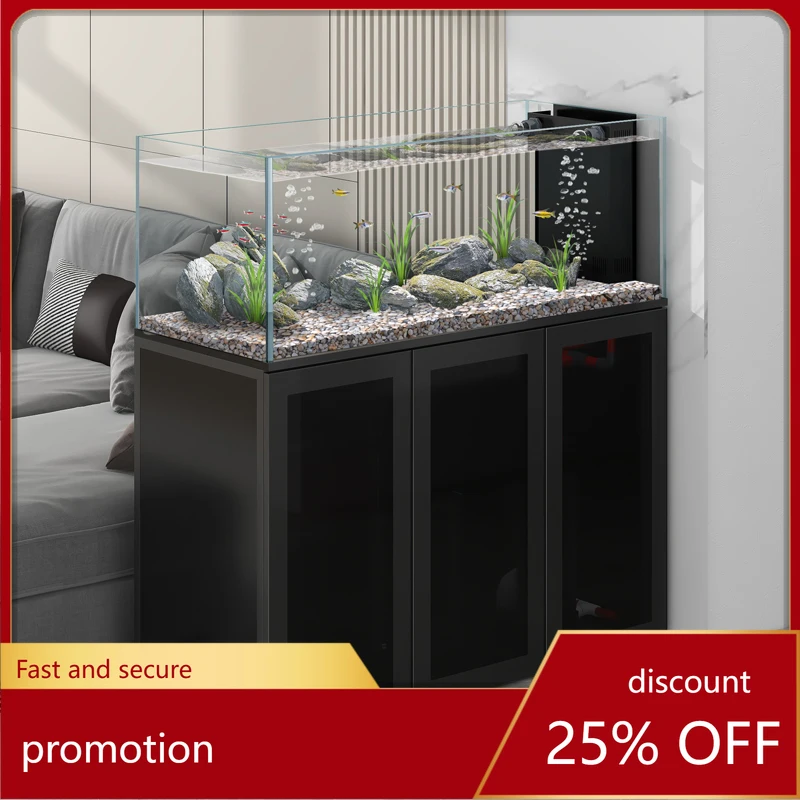 

HXL stream fish tank native ultra-white ecological bottom filter living room household large industrial stream tank