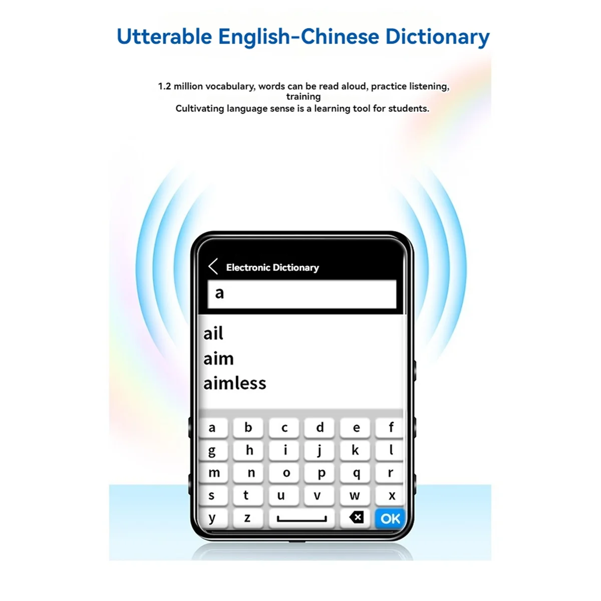 Сенсорный MP3 MP4-плеер с динамиком 2,4-дюймовый IPS-сенсорный экран TF-карта без потерь аудио электронная книга