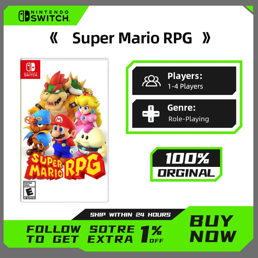 Offerte di gioco Nintendo Switch-Super Mario RPG-giochi supporto per cartucce fisiche modalità palmare da tavolo TV