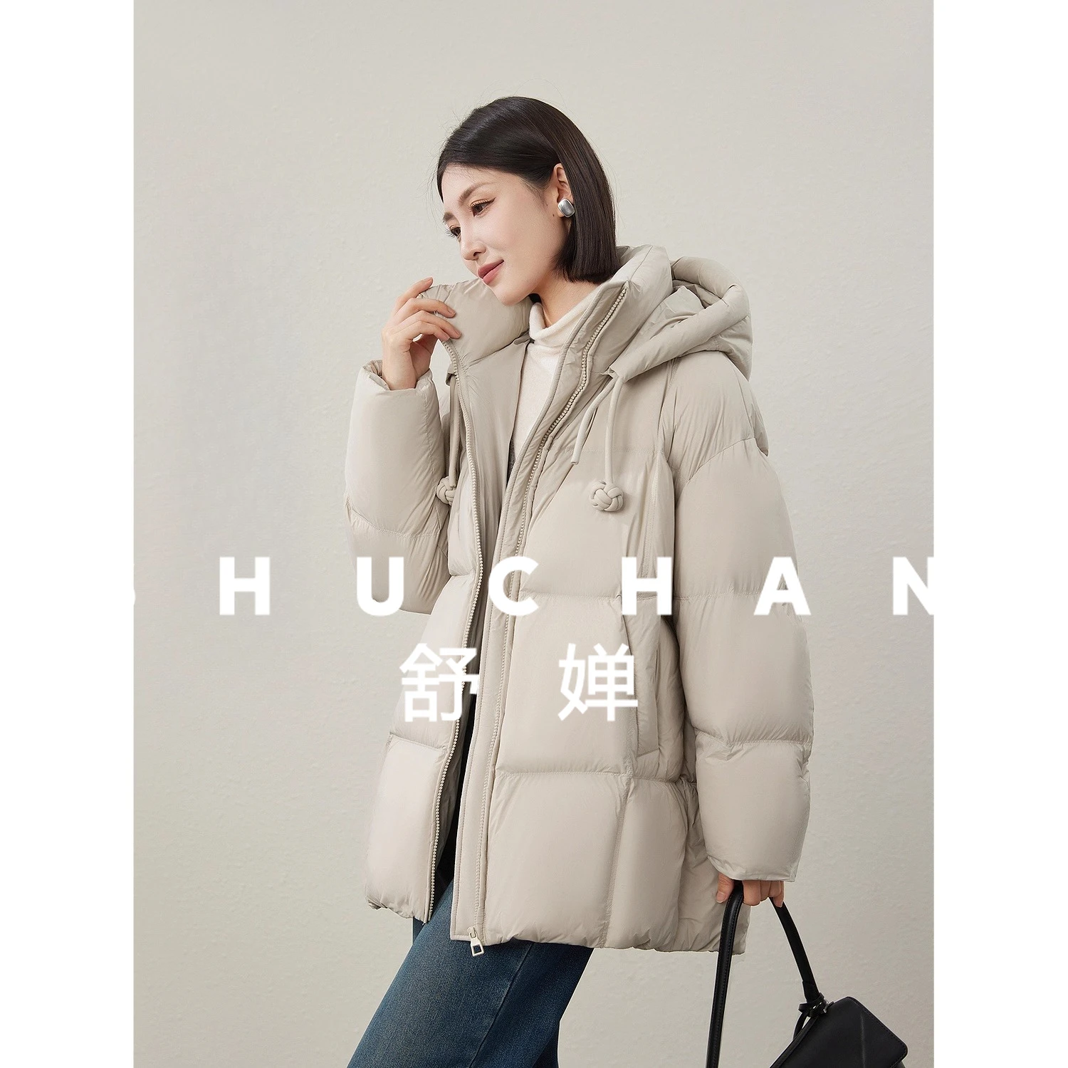 نوعية جيدة أسفل نفث دافئ 90 بطة بيضاء أسفل تصميم تحسس الوحدة الرباط أسفل سترة المرأة