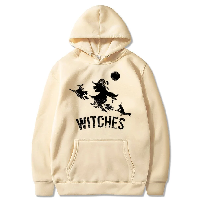 

2025 Autumn/Winter Halloween Letter Personalized Printed Hoodie Men's Fashion Warm Sweatshirt Casual Street Wear Warm Hoodie
