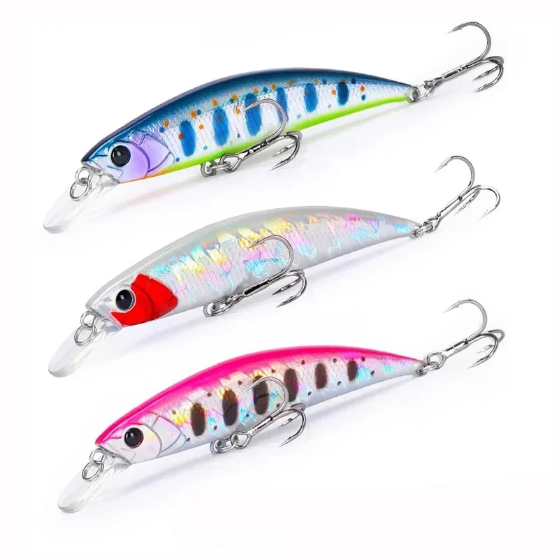 1pcs fishing lure Luya Bait Minnow 10g/70S Stream Mino Submerged Little Mino Tipped Luya Bait spinnerbait