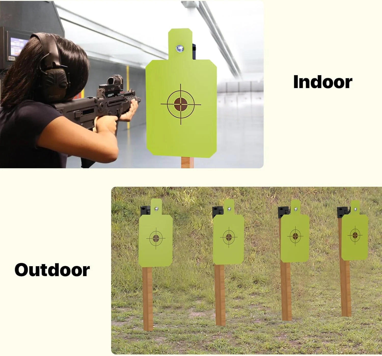 2x4 Steel Target Hanger AR500 2x4Shooting Target Stand Brackets Target Holders for Shooting Steel Gong Target Conversion Adapter
