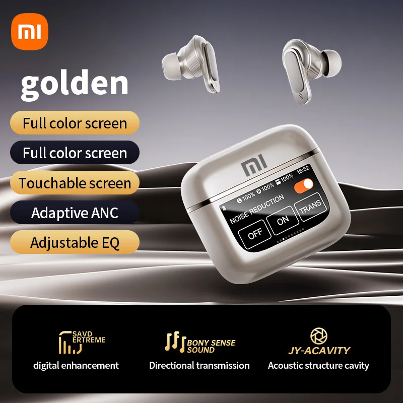 XIAOMI V8 Pro Wireless Earphones Bluetooth 5.3 ANC Noise Reduction Headphones LED Screen Display Earbud With Mic Headset for IOS