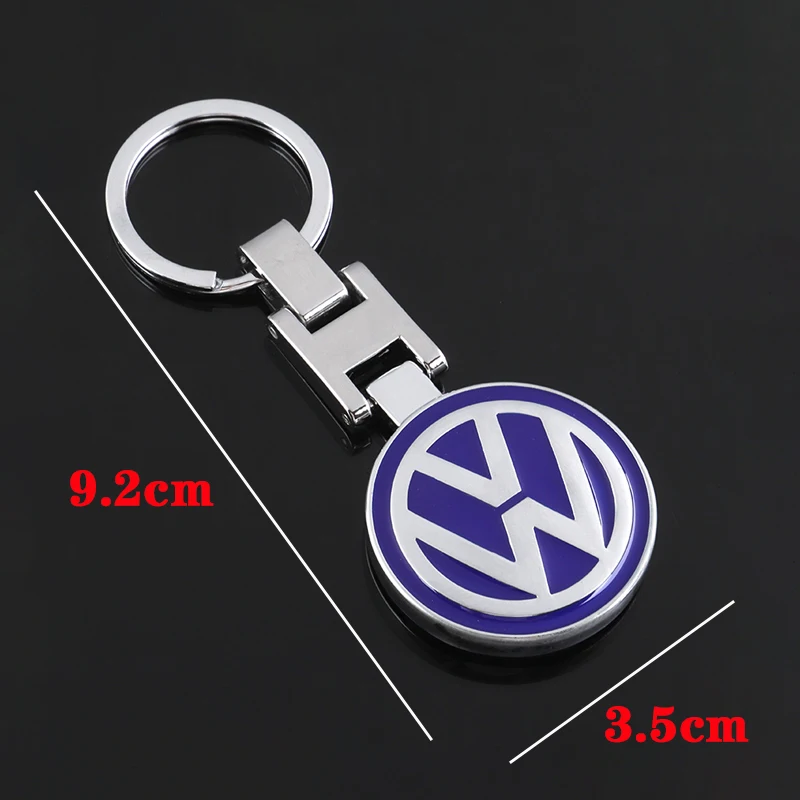 Zinc Alloy Key Ring Keychain Car Logo Accessories For Volkswagen GTI R-Line R Polo T5 Golf Passat Scirocco Beetle Tiguan Touran