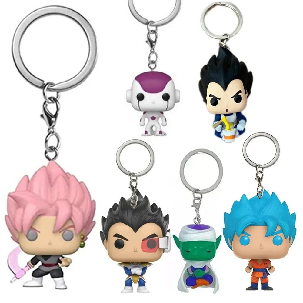 New Dragon Ball Z Keychains Cartoon Anime Figures Son Goku Master Roshi Children Pendant Collection Decoration Model Toys Gifts