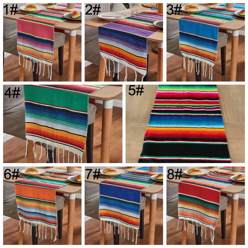 Cotton Towel Party Rainbow Table Flag Mexican American Style Tablecloth Mat Beach Blanket Sand Free Travel Towels Toalla Playa