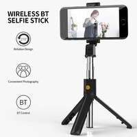 3 In 1 Mini Wireless Bluetooth Selfie Stick With Shutter Remote Extendable Retractable Mini Tripod Monopod For Phone Video Live